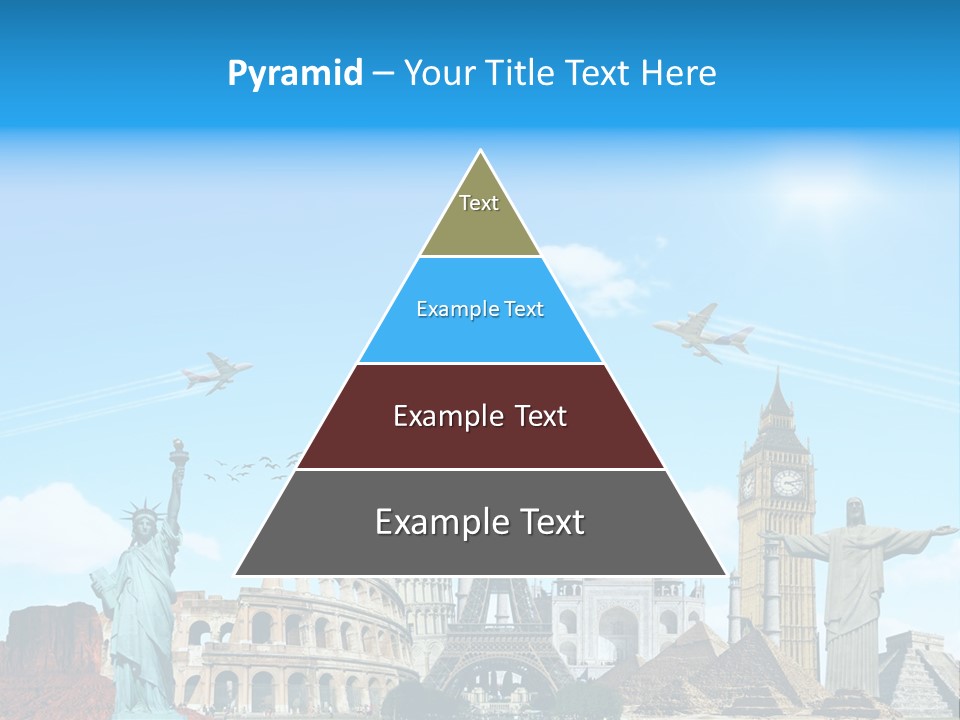 Continent Monument Journey PowerPoint Template