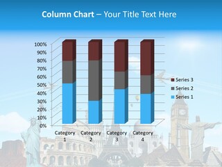 Continent Monument Journey PowerPoint Template