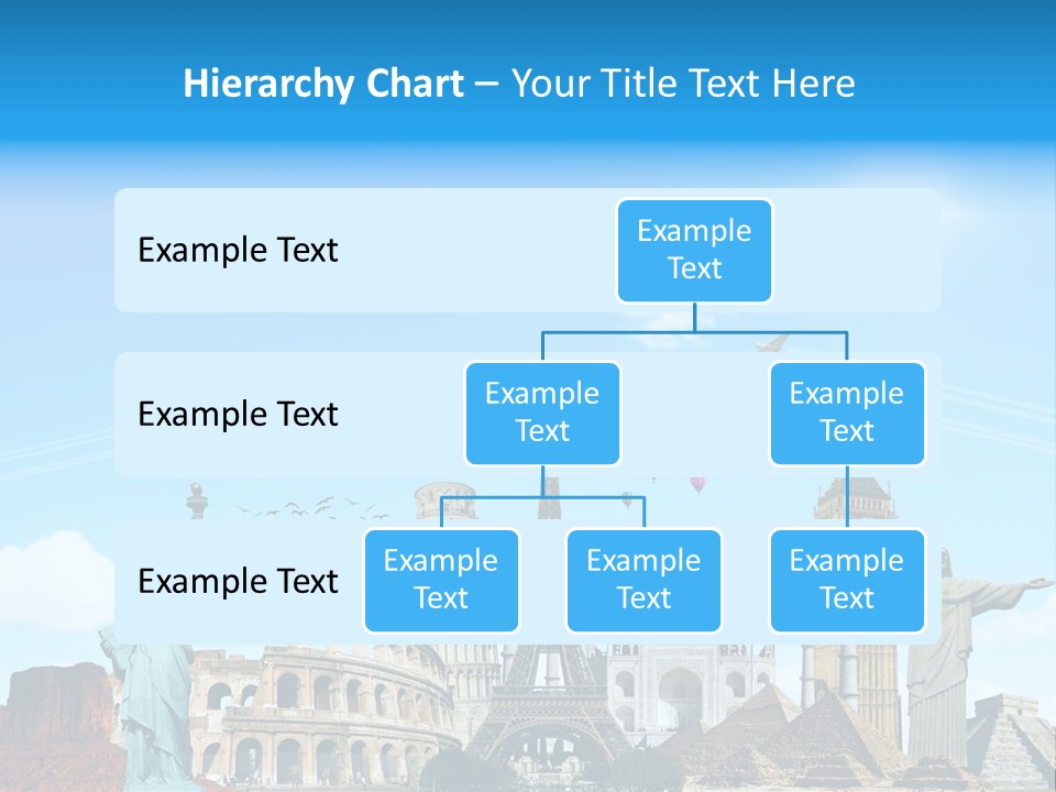 Continent Monument Journey PowerPoint Template