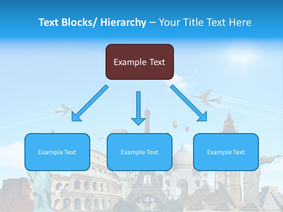 Continent Monument Journey PowerPoint Template