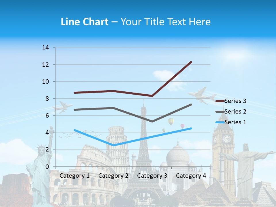 Continent Monument Journey PowerPoint Template