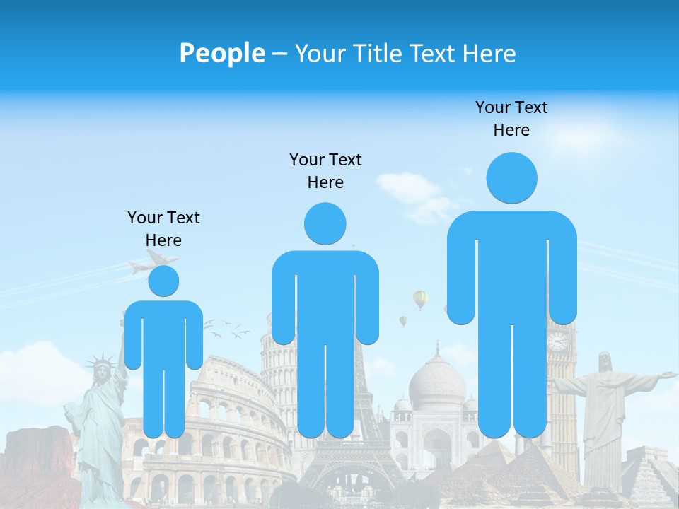 Continent Monument Journey PowerPoint Template