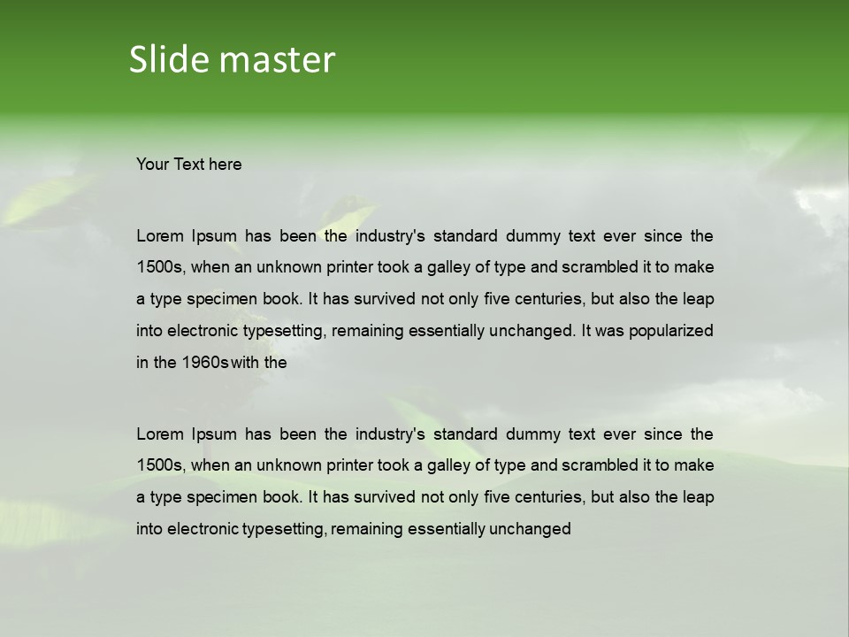 Herbstwind Turbulent Schauer PowerPoint Template