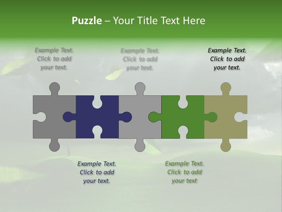 Herbstwind Turbulent Schauer PowerPoint Template