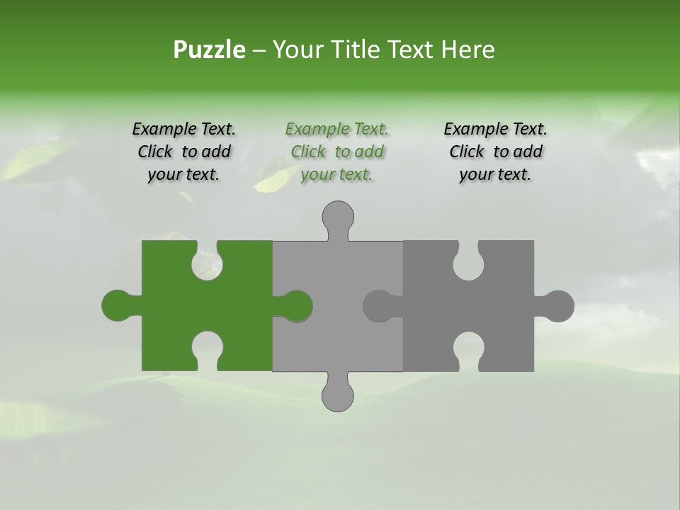 Herbstwind Turbulent Schauer PowerPoint Template