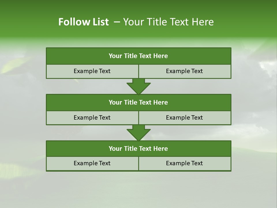 Herbstwind Turbulent Schauer PowerPoint Template