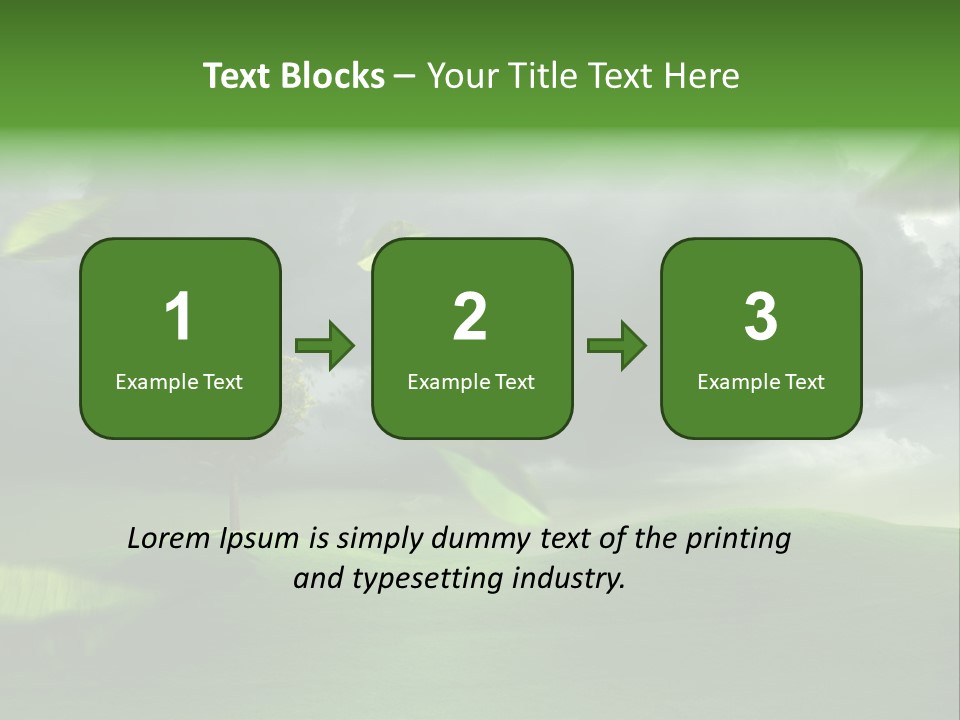 Herbstwind Turbulent Schauer PowerPoint Template