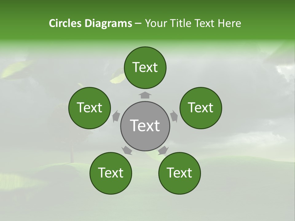 Herbstwind Turbulent Schauer PowerPoint Template