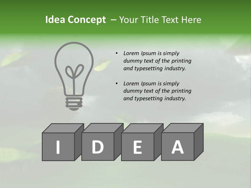 Herbstwind Turbulent Schauer PowerPoint Template