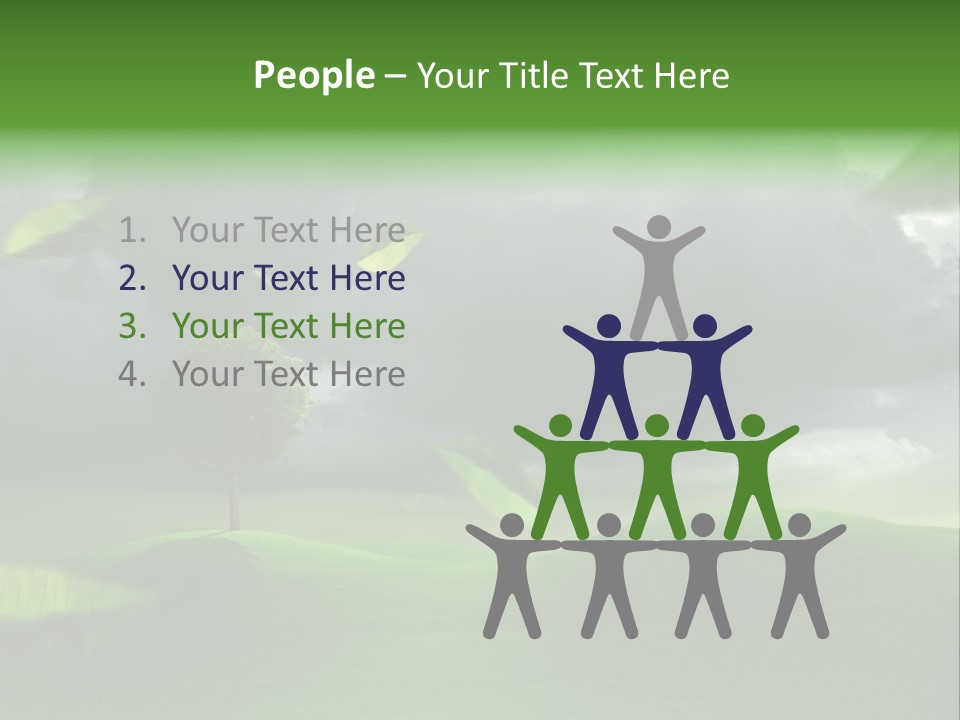 Herbstwind Turbulent Schauer PowerPoint Template