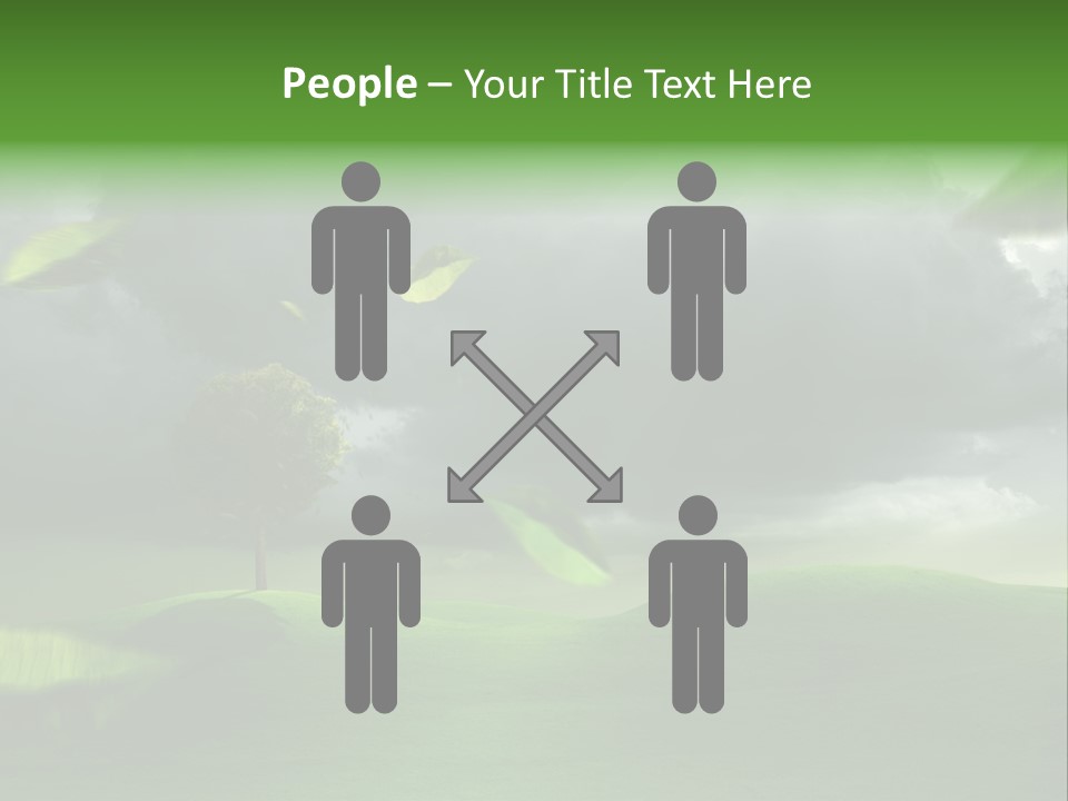 Herbstwind Turbulent Schauer PowerPoint Template