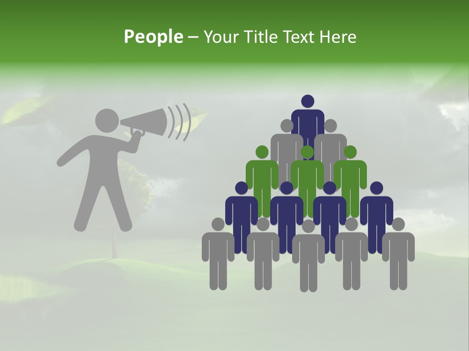 Herbstwind Turbulent Schauer PowerPoint Template