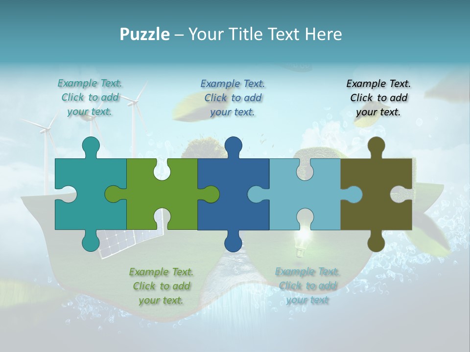 Zukunft Welt Wasserkraft PowerPoint Template