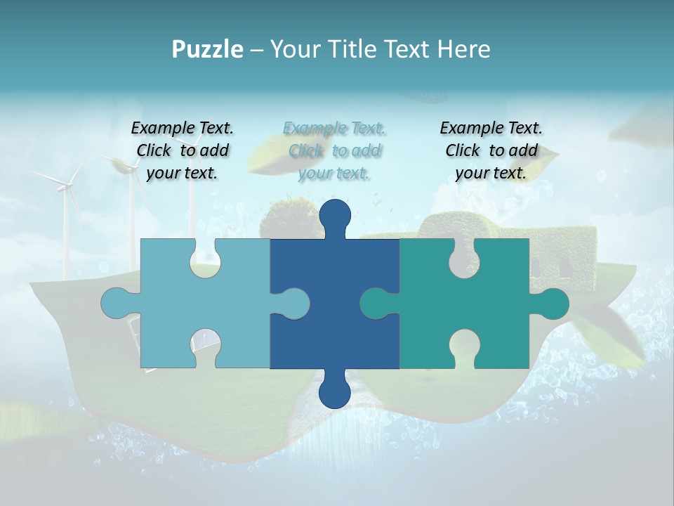 Zukunft Welt Wasserkraft PowerPoint Template