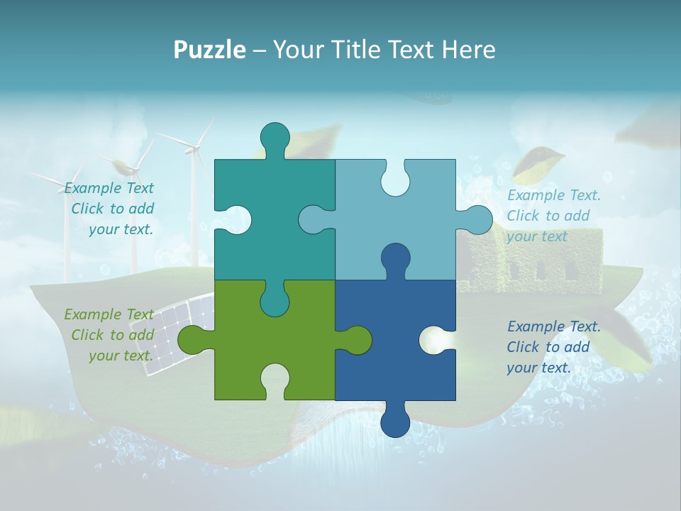 Zukunft Welt Wasserkraft PowerPoint Template