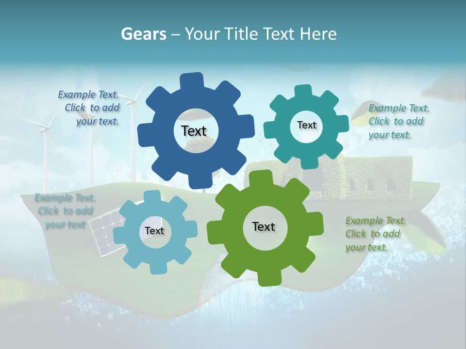 Zukunft Welt Wasserkraft PowerPoint Template