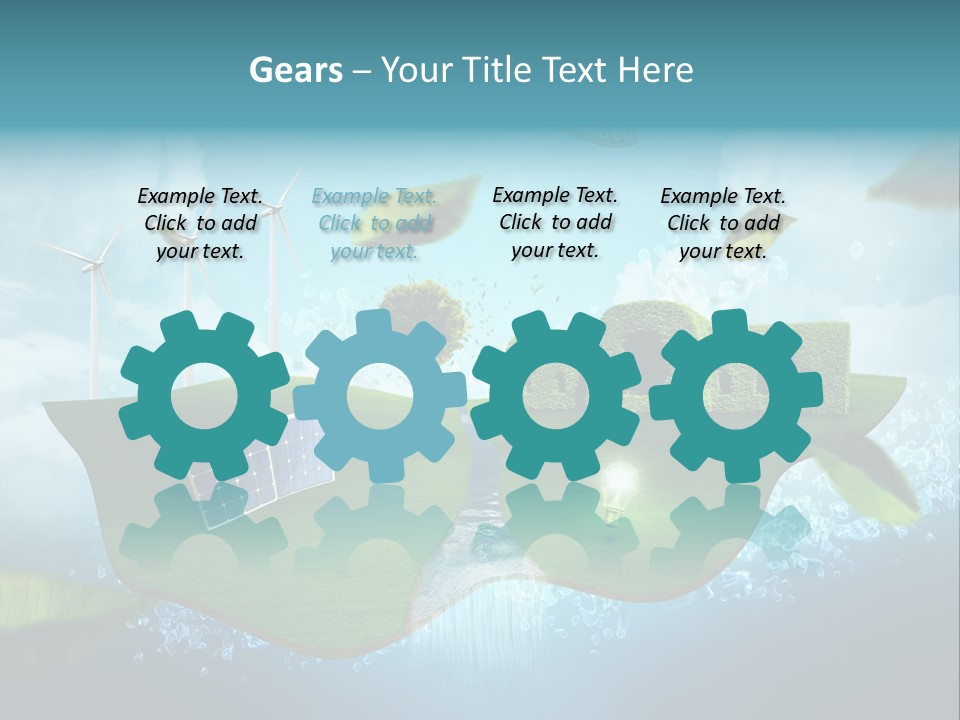 Zukunft Welt Wasserkraft PowerPoint Template