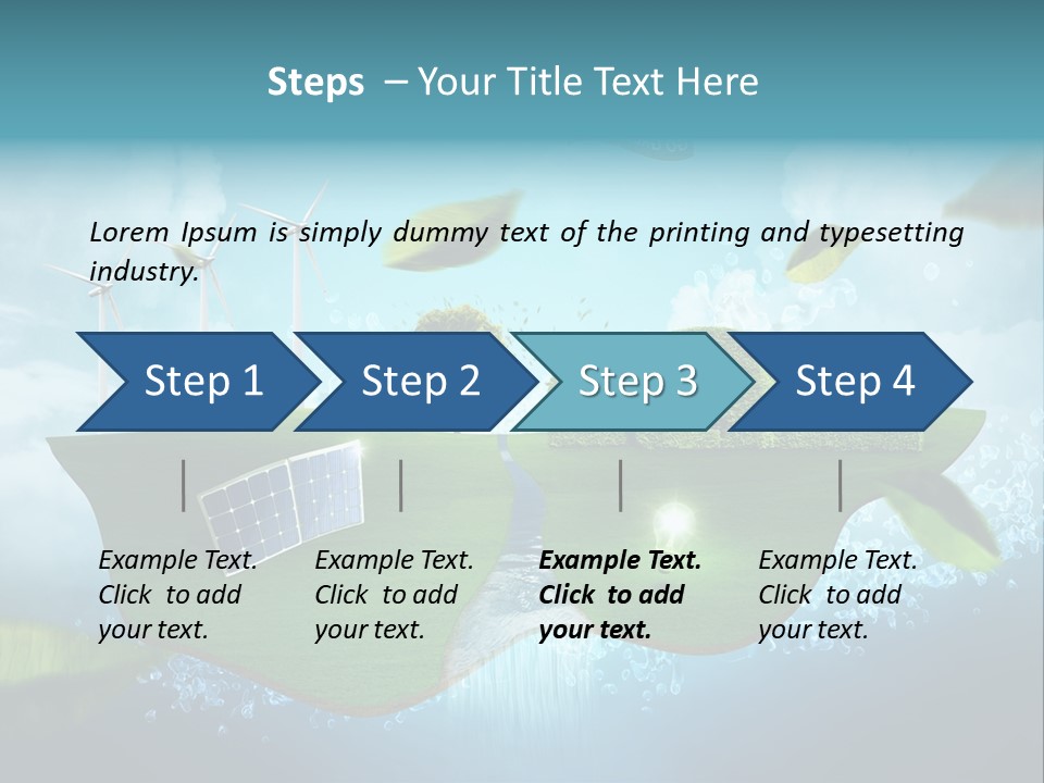 Zukunft Welt Wasserkraft PowerPoint Template