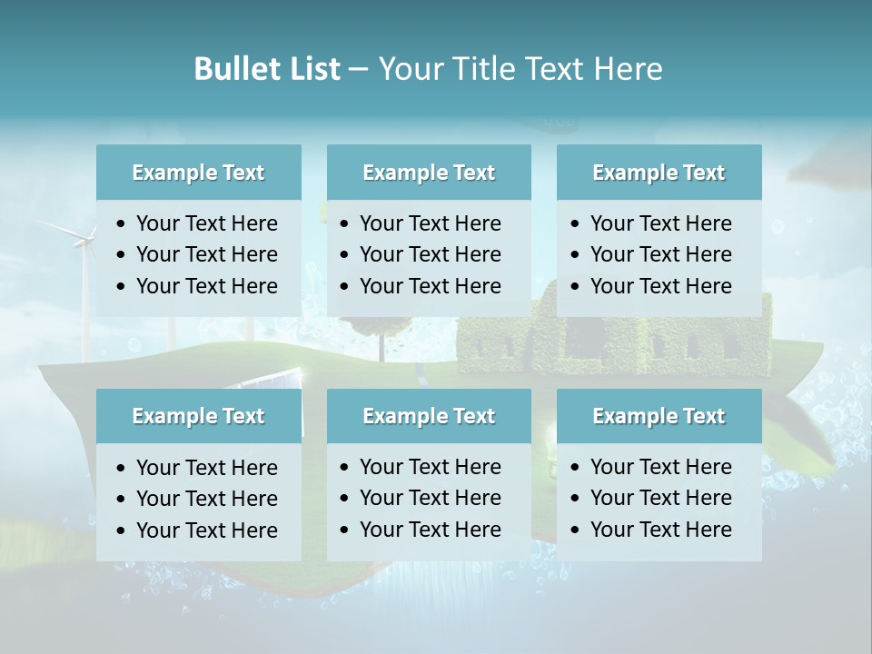 Zukunft Welt Wasserkraft PowerPoint Template