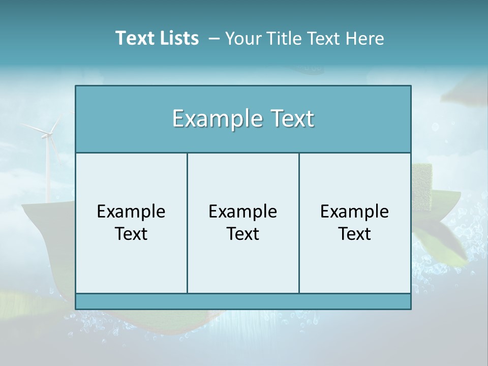 Zukunft Welt Wasserkraft PowerPoint Template