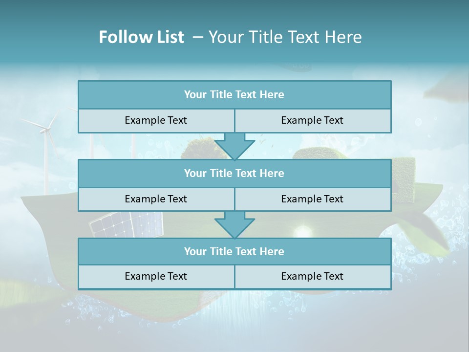 Zukunft Welt Wasserkraft PowerPoint Template