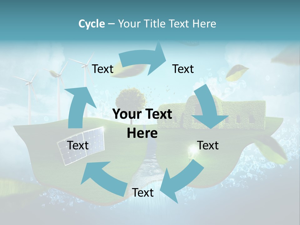 Zukunft Welt Wasserkraft PowerPoint Template