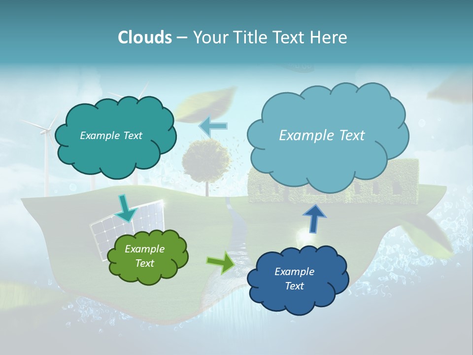Zukunft Welt Wasserkraft PowerPoint Template