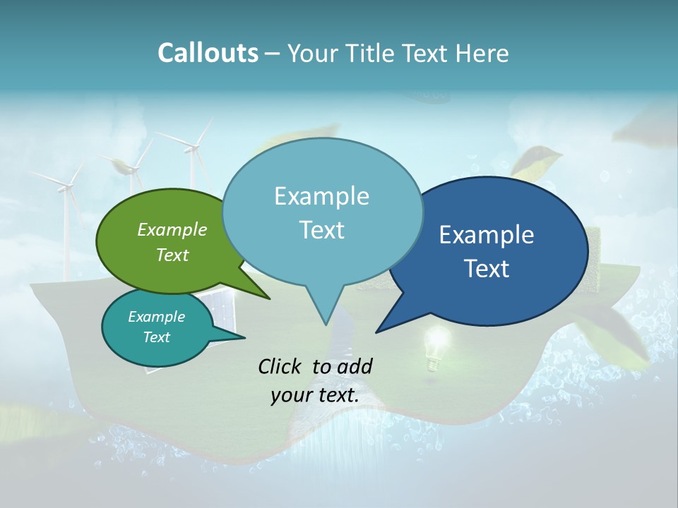 Zukunft Welt Wasserkraft PowerPoint Template