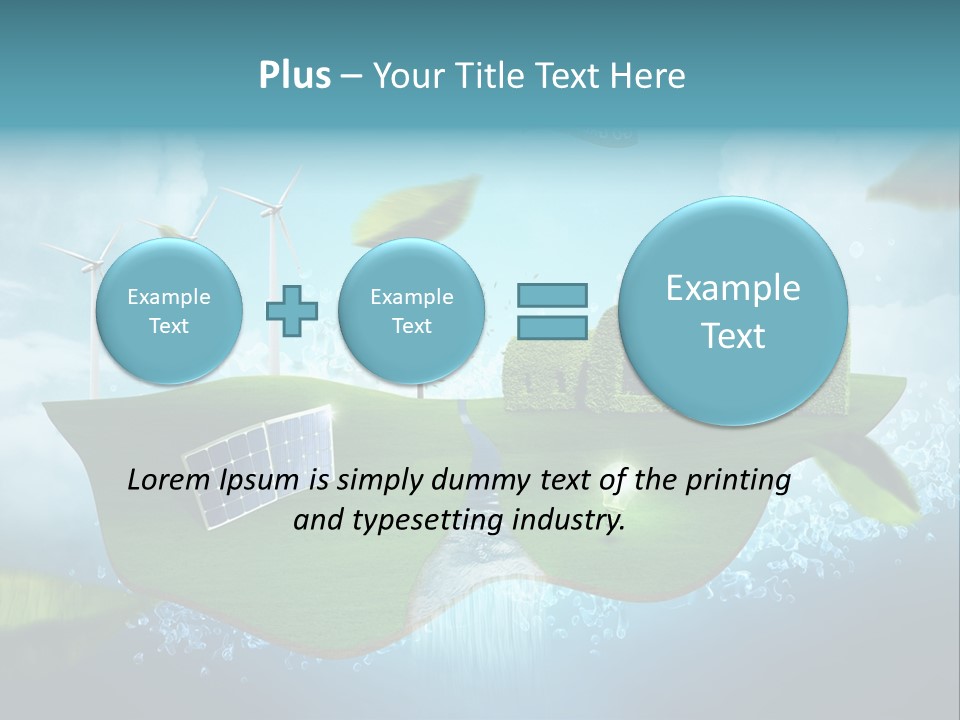 Zukunft Welt Wasserkraft PowerPoint Template