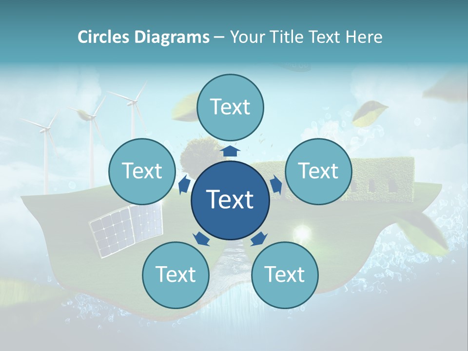 Zukunft Welt Wasserkraft PowerPoint Template