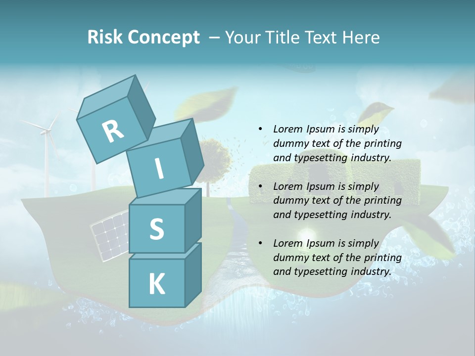 Zukunft Welt Wasserkraft PowerPoint Template