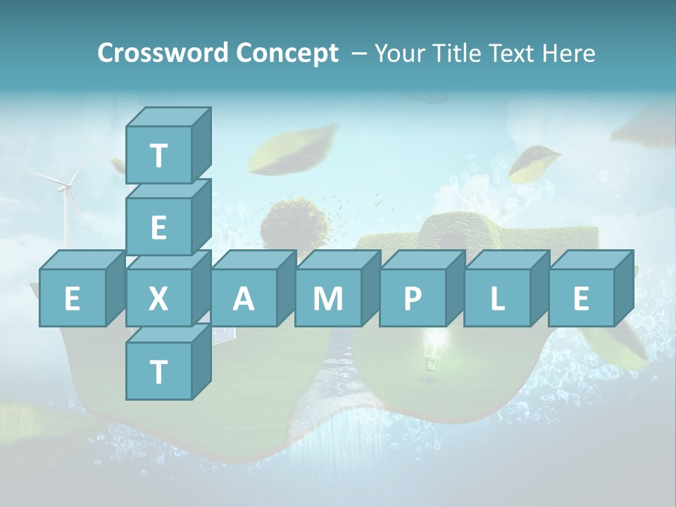 Zukunft Welt Wasserkraft PowerPoint Template