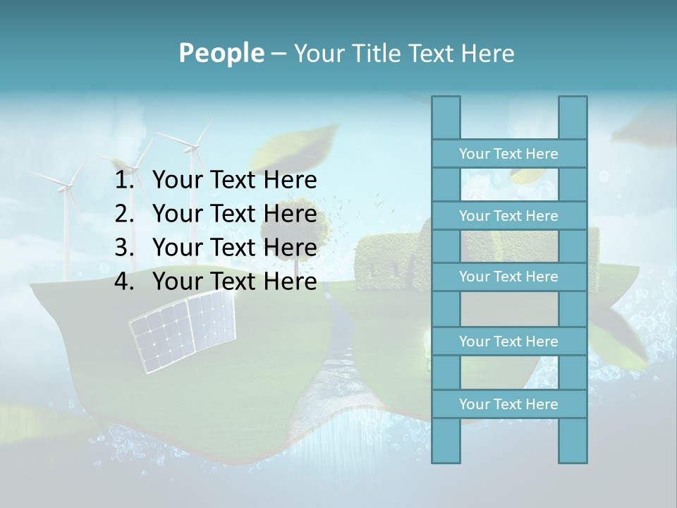 Zukunft Welt Wasserkraft PowerPoint Template