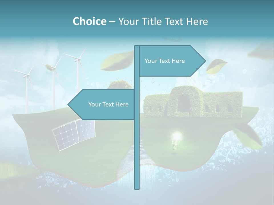 Zukunft Welt Wasserkraft PowerPoint Template