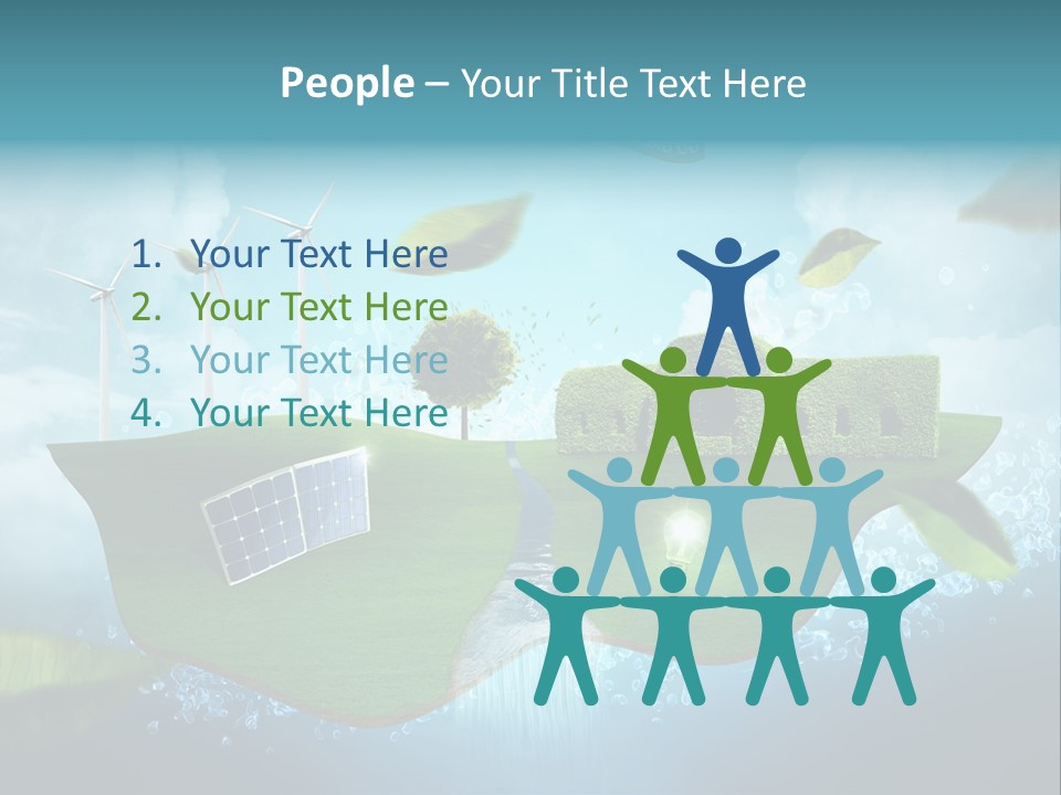 Zukunft Welt Wasserkraft PowerPoint Template