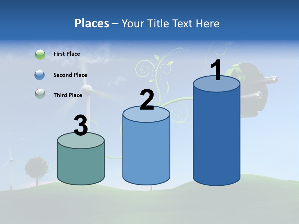 Sommer Rotor Himmel PowerPoint Template