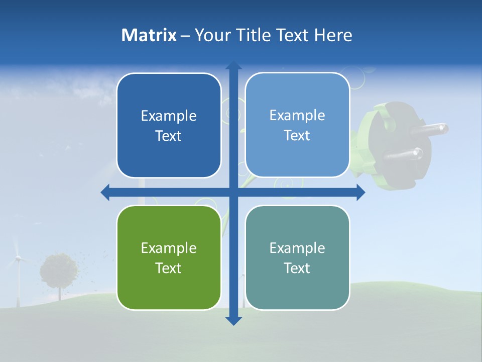 Sommer Rotor Himmel PowerPoint Template