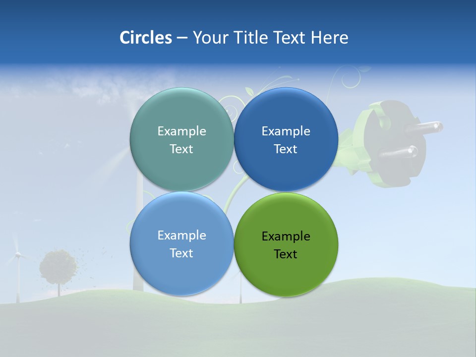 Sommer Rotor Himmel PowerPoint Template