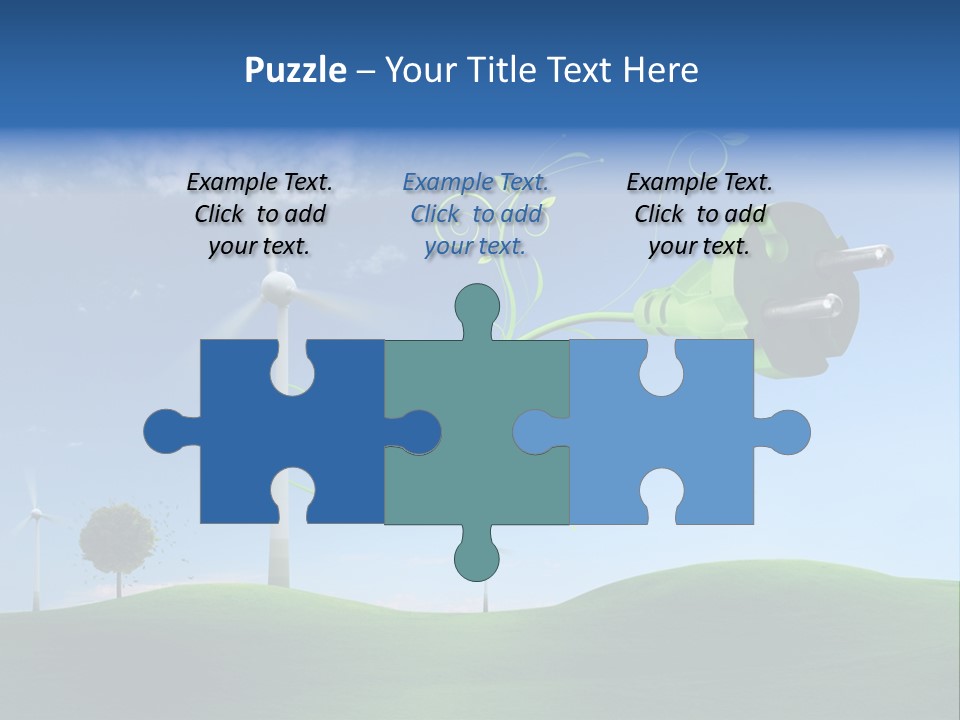 Sommer Rotor Himmel PowerPoint Template