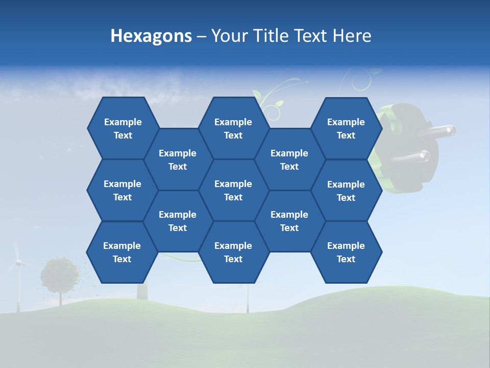 Sommer Rotor Himmel PowerPoint Template