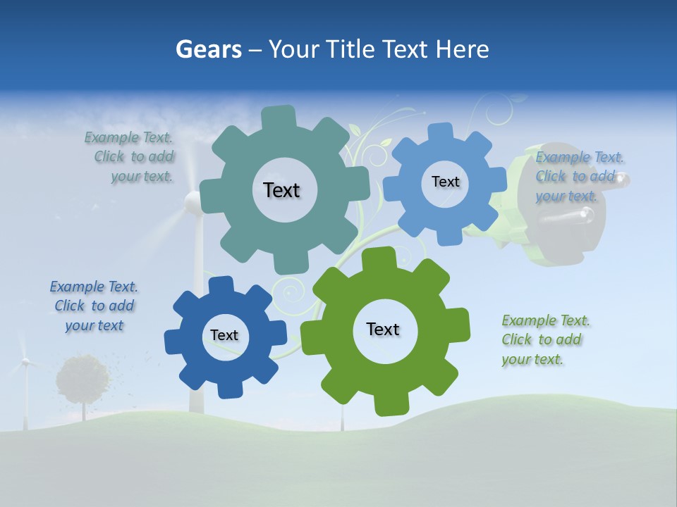 Sommer Rotor Himmel PowerPoint Template