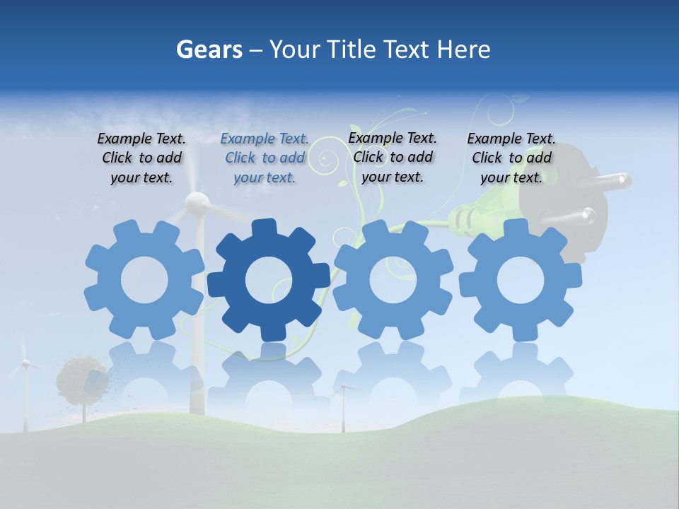 Sommer Rotor Himmel PowerPoint Template