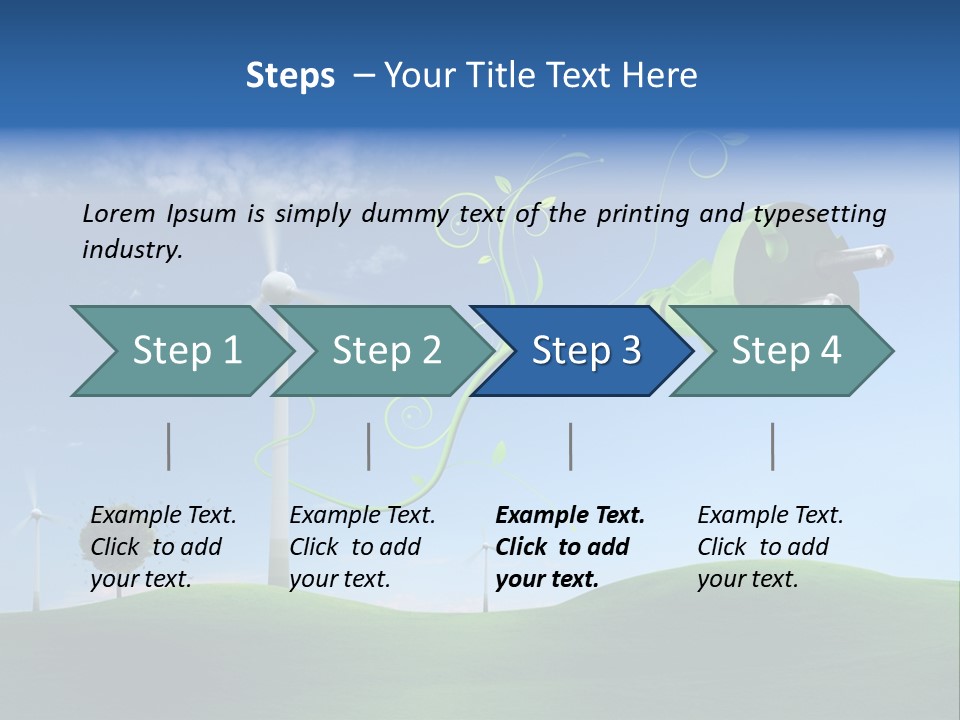 Sommer Rotor Himmel PowerPoint Template