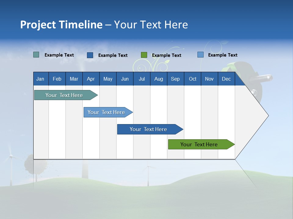 Sommer Rotor Himmel PowerPoint Template