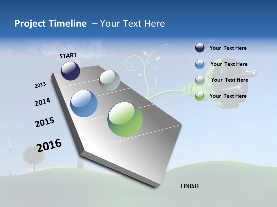 Sommer Rotor Himmel PowerPoint Template