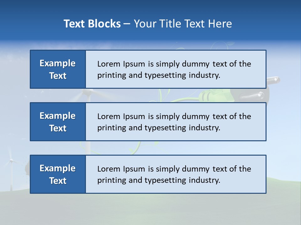 Sommer Rotor Himmel PowerPoint Template