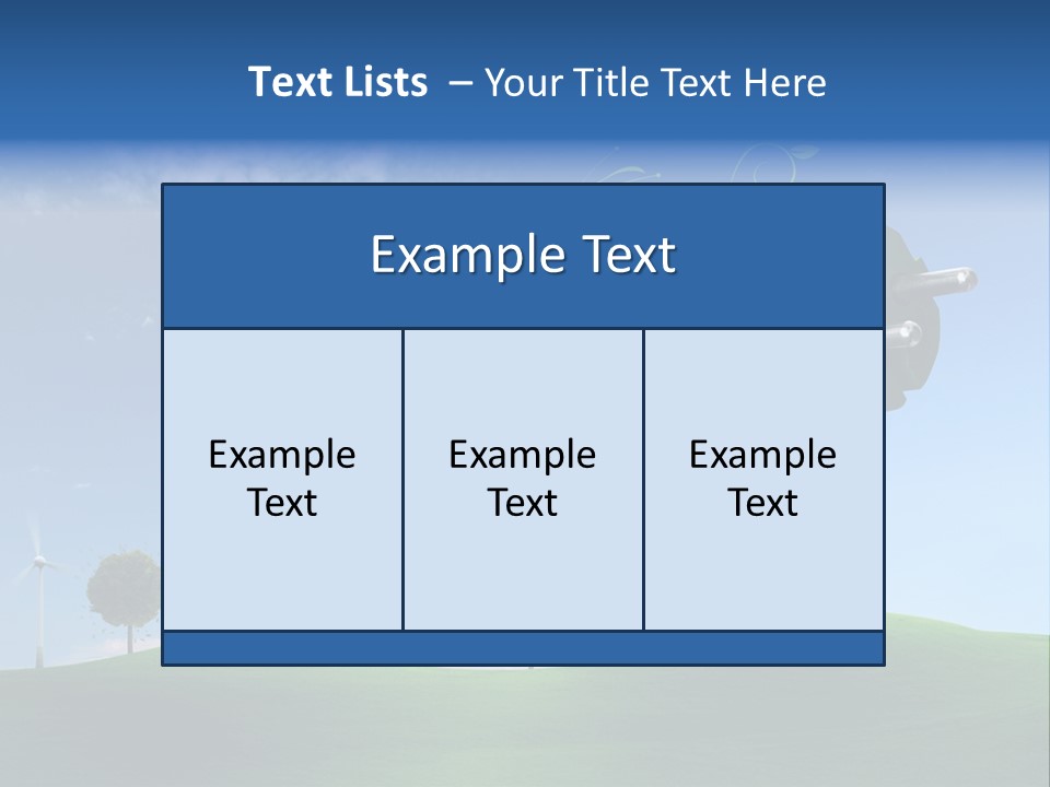Sommer Rotor Himmel PowerPoint Template