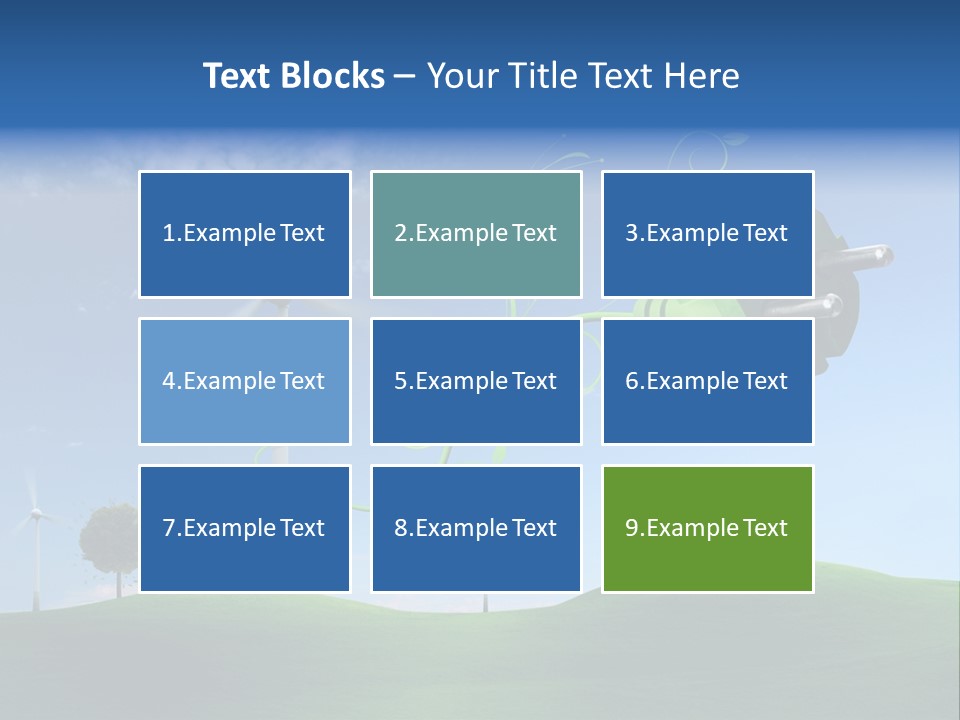 Sommer Rotor Himmel PowerPoint Template