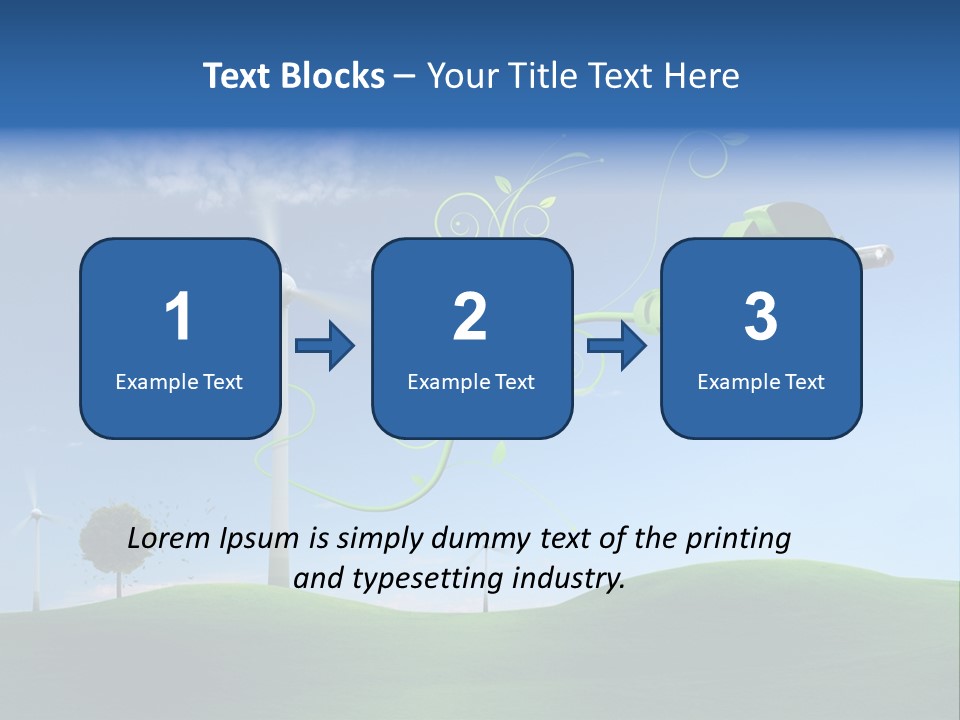Sommer Rotor Himmel PowerPoint Template