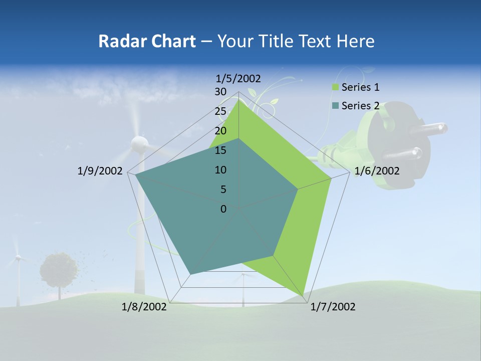 Sommer Rotor Himmel PowerPoint Template